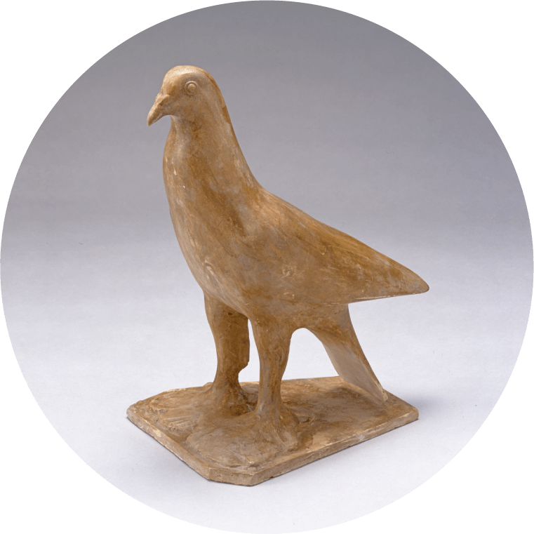 《鳩「ニコラ」》 1926-1927年 / ブロンズ　群馬県立館林美術館